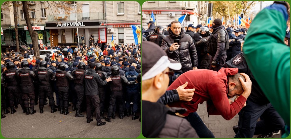 FOTO&VIDEO // „Așa, uciși!” - Partidul „ȘOR” susține că poliția la ordinul guvernanților a bătut și arestat protestatrii